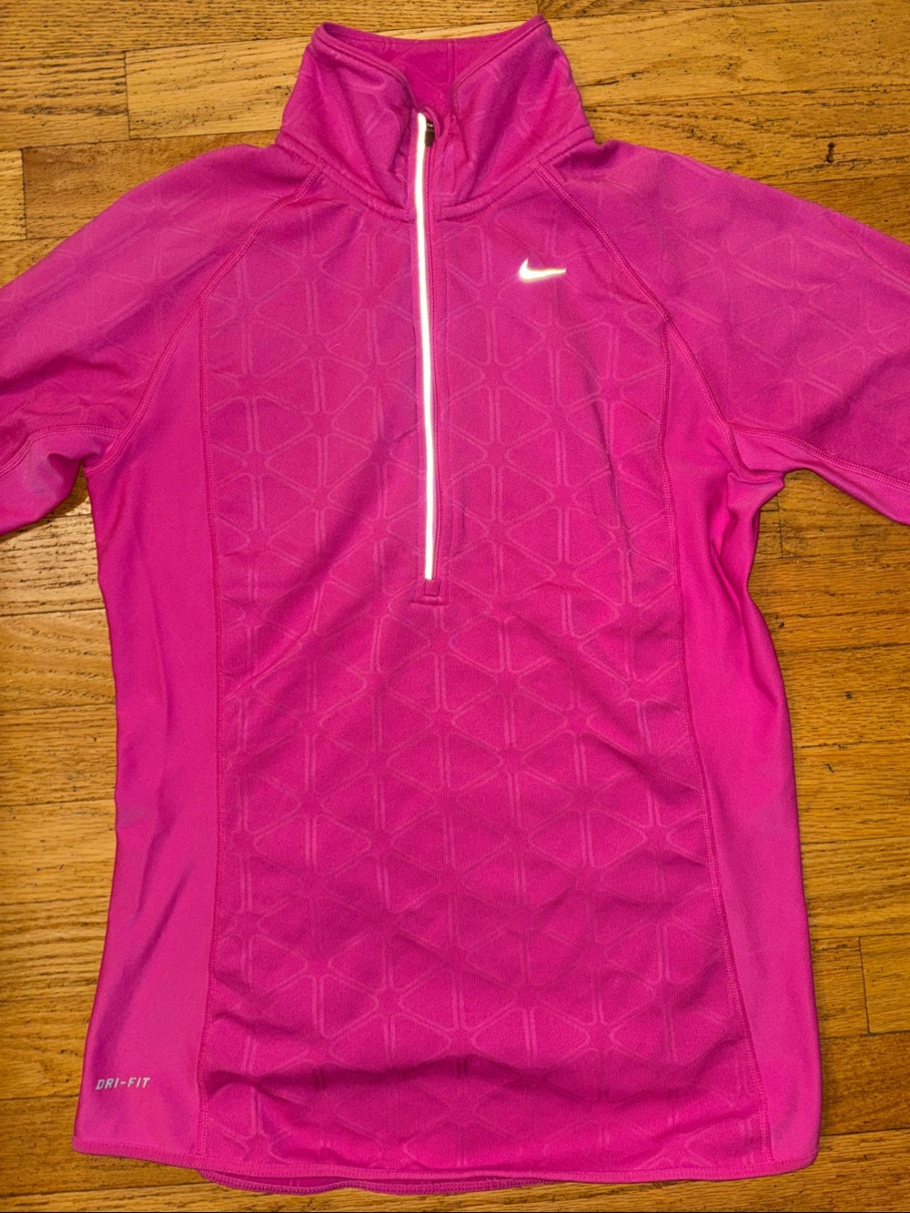 Nike Running Women’s Dri-FIT 1/4 Zip Pullover - Hot Pink - Medium